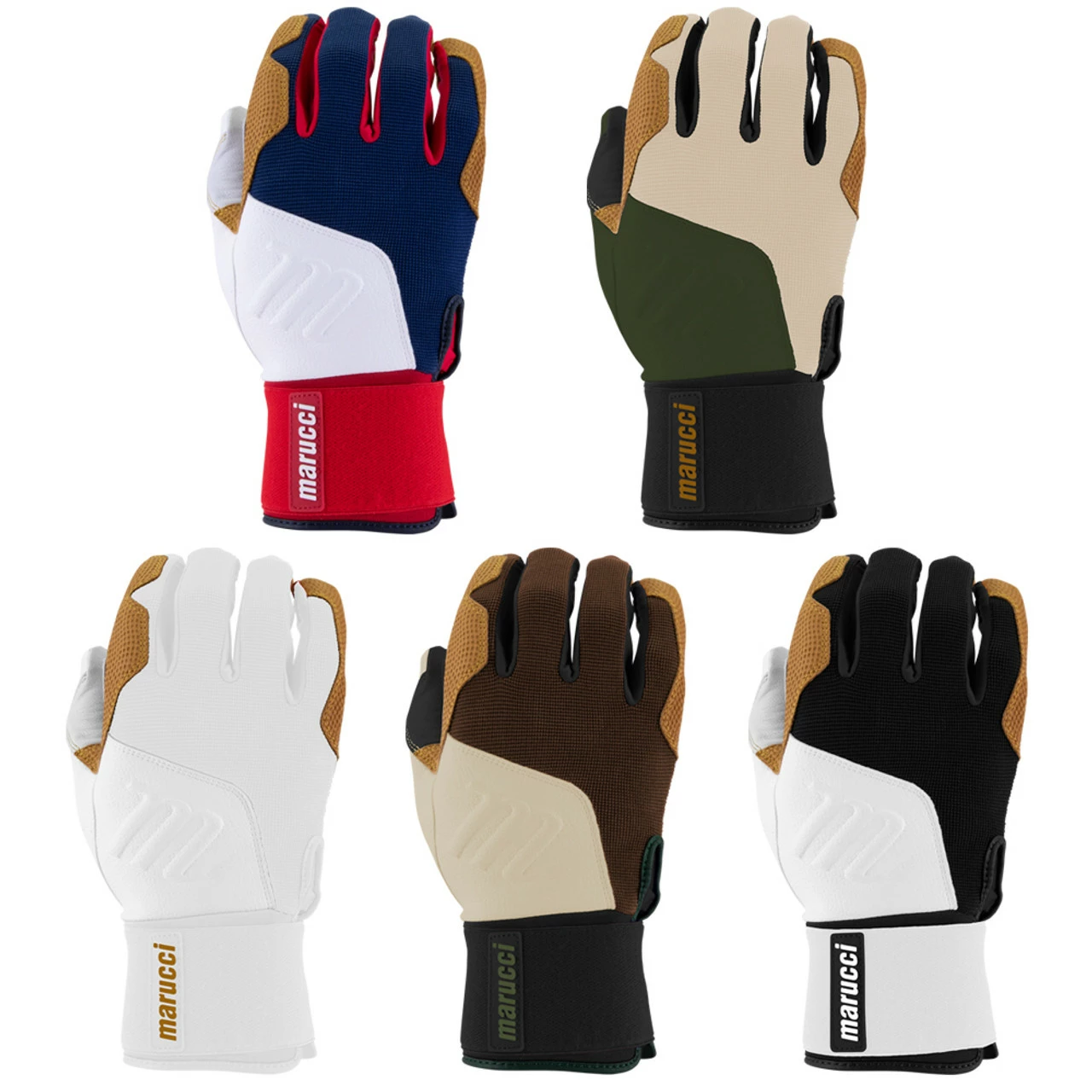 Marucci Blacksmith Adult Baseball Batting Gloves MBGBKSMFW 3 Marucci Blacksmith Adult Baseball Batting Gloves MBGBKSMFW