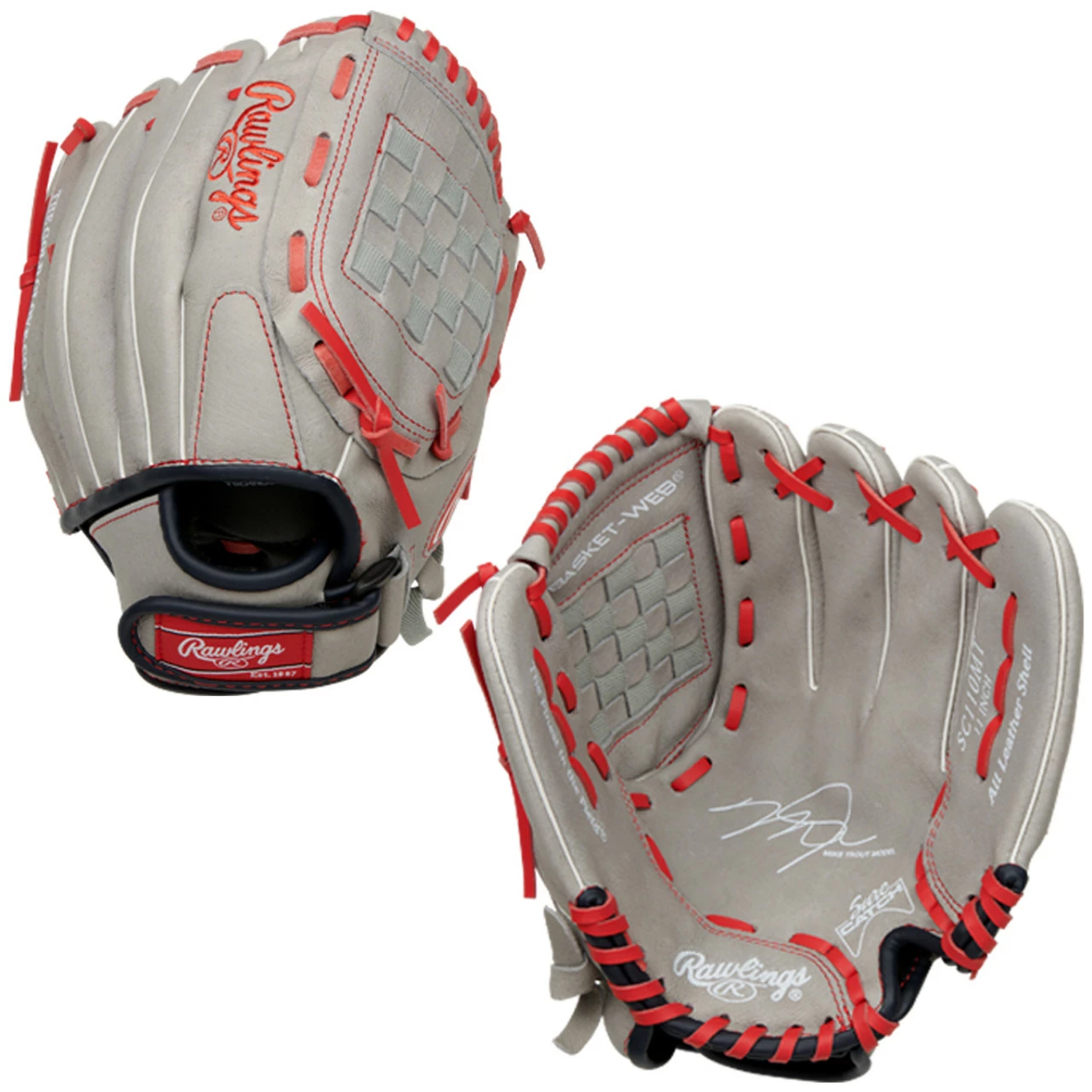 Rawlings Sure Catch Mike Trout Signature 11" Youth Baseball Glove 3 Rawlings Sure Catch Mike Trout Signature 11" Youth Baseball Glove