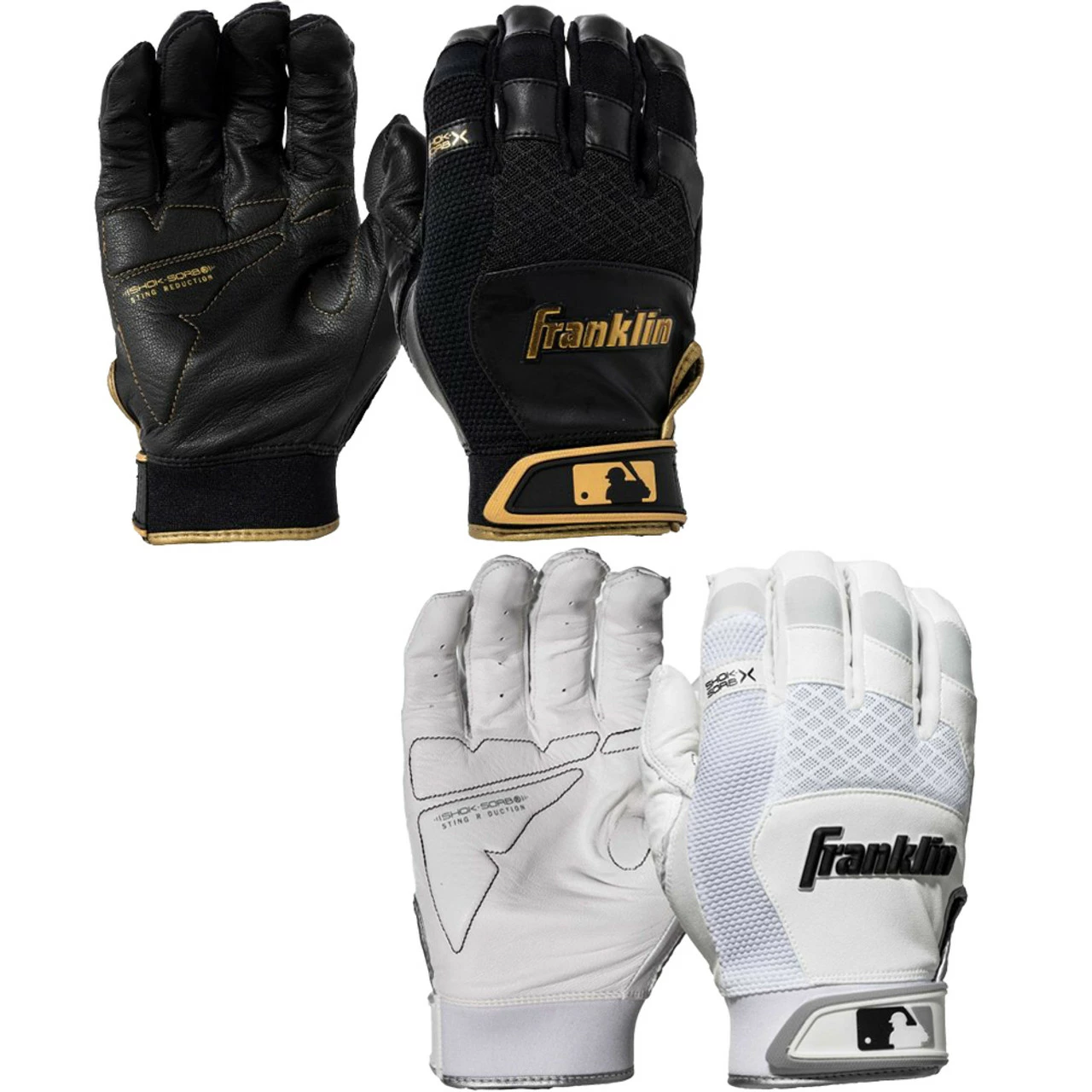 Franklin Sports Franklin Shok Sorb X Youth Baseball Batting Gloves 3 Franklin Sports Franklin Shok Sorb X Youth Baseball Batting Gloves
