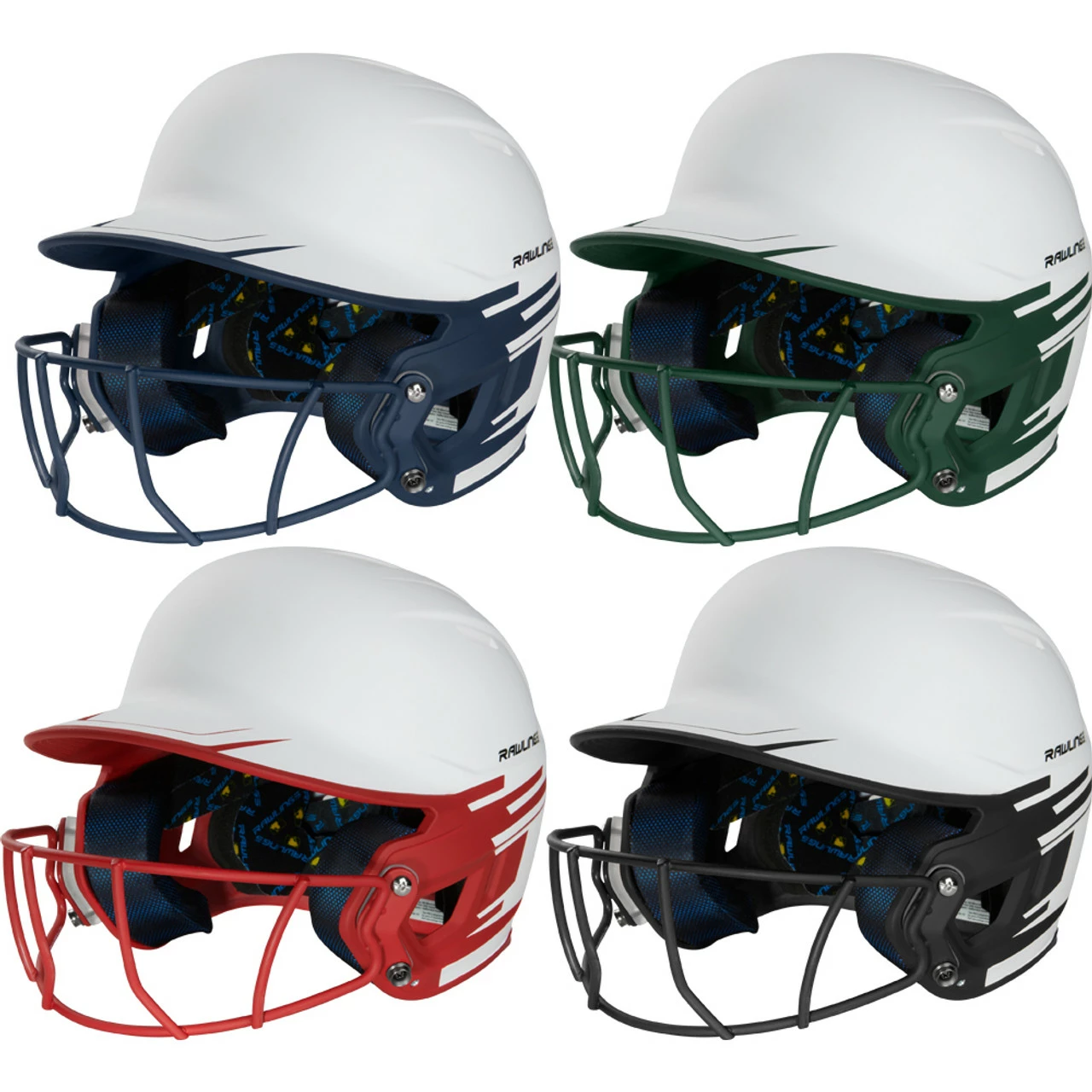 Rawlings Mach Fastpitch Softball Batting Helmet W/ Mask MSB13 3 Rawlings Mach Fastpitch Softball Batting Helmet W/ Mask MSB13