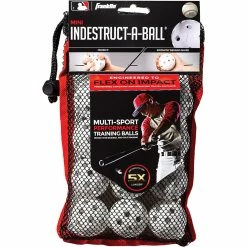Franklin Sports Franklin Mini 1.5" Indestruct-A-Ball Golf Plastic Ball-Dozen