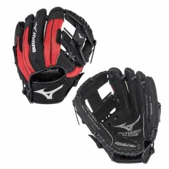 Mizuno Prospect 10.00" Youth Baseball Glove Black/Red 312721