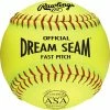 Rawlings C11RYLA 11" Dream Seam Fastpitch Softball-Dozen -Easton Sales rawlings c11ryla 11 dream seam fastpitch softball dozen 39 21835.1569696054